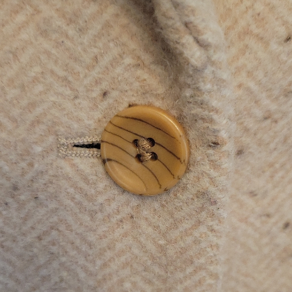 H&M Beige Kids Coat with Button Detail - Picture 4 of 5